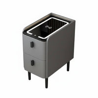 Nordic and design Narrow End Table Space-Saving Nightstand Modern Design Bedroom Furniture With Storage Drawer for Students, Apartment Dwellers, Adults, Small areas, Dormitory, Dorm Room, Home Office