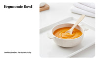 Tableware Set, Kids' Feeding Bowl, Rice Bowl, Spoon, Personalized Insignia, Minimalist Nordic Colors