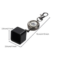 Compact Pool Chalk Holder with Retractable Cord Keychain-Style Chalk Holder with Retractable Cord Attach-on Accessories Convenient