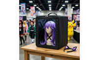Soft-Sided Cosplay Storage Box with Window Safeguarding Hairpiece Head Case Transparent Hairpiece Case with Handle Long-Lasting for Conventions