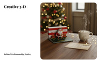 Christmas Paper Sculpture Note Block Creative Gift Santa Tear-off Calendar Multi-Functional Dimensional Design Memo Pad