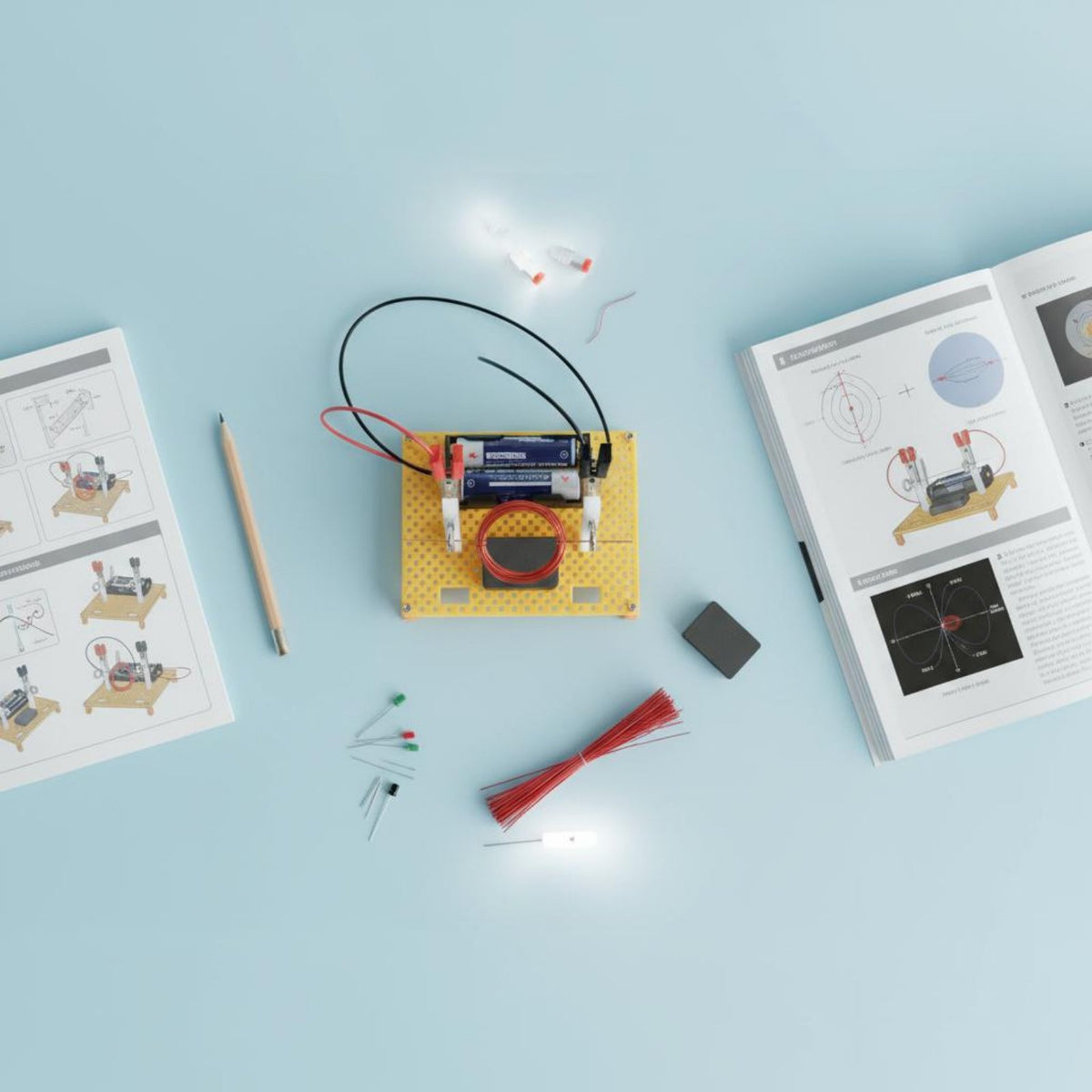 DIY Electric Motor Kit Hands-on Learning Simple Motor Model Kit Hands-On Discovery Physics Engine Building Materials for Students, Kids, Classroom