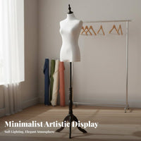 Female Mannequin Torso Stand Stable Base Mannequin Torso Effortless Assembly Clothing Display Body Form for Boutique Owners, Tailors