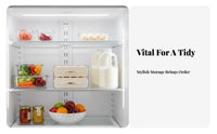 Refrigerator ovoid compartment Drawer effortless slide-extendable Drawers 2-Drawer ovoid compartment Holder for Pantry