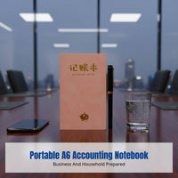 A6 Account Book, Portable Notebook, Daily Expense & Income Ledger, Financial Log, Business & Home, Multi-Color, Vintage Design