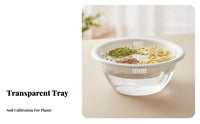 Hydroponic Sprouting Tray Transparent Design Round Germinator Soilless Germination Kit Food Grade Material for Windowsill