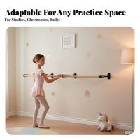 Wall Mounted Dance Bar Space-Saving Wall-Mounted Dance Bar Easy Installation Adjustable Dance Bar for Children, Beginners, Gym