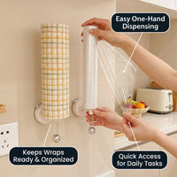 Roll Holder and Under Cabinet Paper Towel for Kitchen Organization, Acrylic Mount for Organizers