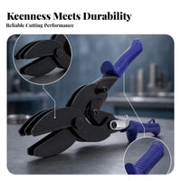 Ergonomic Handles Five-Blade Crimping Pliers Deep Throat Duct End Crimping Pliers
