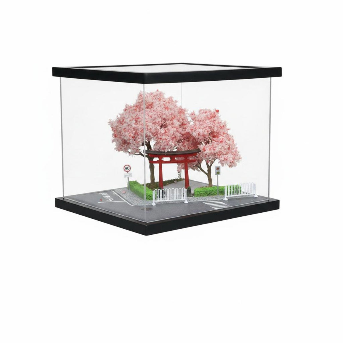 1:64 Scale Torii Landscape Model Dust Cover Torii Display Scene Authentic Texture Mini Display Scene Easy to Use for Collectors
