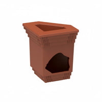 Built-in Food Bowl Top Feeder Hide Privacy Shelter Hanging Hide Cave Safe Hiding Area Amphibian Hideout Cave Natural-Looking Decor for Vivarium
