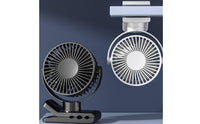 Portable Attach-on Fan Adjustable Attach-on 360-Degree Rotating fan° Rotating for Infant, Commuters, Pushchair