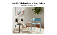 Stackable Molded Shell Chair Nordic design Seating Furniture Multi-Purpose Modern Design for Office Managers, Event Planners, Business Owners, Meeting Room, Kitchen, Events, Garden