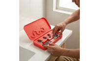 Curved Sink Wrench Serrated Jaw Sink Wrench Repair Tool Interchangeable Heads Aluminum Alloy for Plumbers