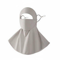Cooling Face Cover with Drinking Opening Breathable Full Face Sun Cover Powerful Barrier Neck Gaiter for Beach