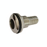 Stainless Steel Thru-Hull Fitting Heavy Duty Yacht Bilge Drain Fitting Mirror Polished Boat Hull Water Outlet