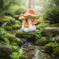 Mushrooms Garden Ornament Simulated Mushrooms Statue Cute for Courtyard