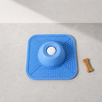 Square Slow Feeder Bowl Textured Pet Accessory Dishwasher Safe