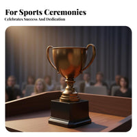Patented Design Metal Award Cup Exquisite Workmanship Championship Award Custom Engravable for Athletes, Teams, Tournaments, Championships