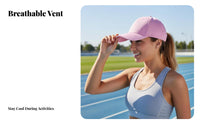 Ponytail Hat Breathable High Ponytail Hair Opening Cap Customizable Fit Quick Dry Running Hat for Runners, Athletes, Tennis, Outdoor Activities