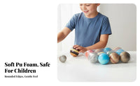 Mini Foam Globe Sphere Soft Globe Ball Compressible for Fidgeters, Kids, Desk Play, Classroom