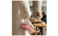 Cute Monster Face Pouch Compact Mini Pouch with Clip Portable Change Purse Handsunrestricted for Backpack