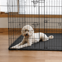 Felt Dog Mat, Large Dog Bed, Small Dog Bed, Light Gray Warm Anti-Bite Pet Mat, Dog Crate Mattress for Medium Dogs