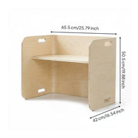 Curved Children's Desk  Multi-Use Wooden Children's Desk table Easy to Clean for Playroom