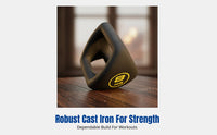Cast Iron Kettlebell, Patriotic Triangle Shape, Coated, Integrated Dumbbell, Multi-Functional, Home Fitness, Men & Women