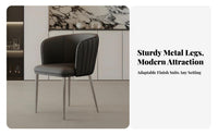 Modern Minimalist & Design Upholstered rotating Armchair Curved posteriorrest Upholstered rotating Tub Chair luxuriously soft Cushioning Indoor Furniture Ergonomic Design for Readers, residents, Adults, Living Room, Balcony, Home Office, studying corner