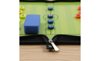 PU Leather Cover Soccer Strategy Board Kit Double-Sided Football Board Zippered Strategy Folder for Coaches, Gameday