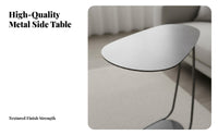 Narrow silhouette C-Shaped Couch Table Light Luxury Aesthetic C-Shaped Snack Table Space-Saving Design Living Room Furniture Movable for Apartment Dwellers, Remote Workers, Homeowners, Sofa Side, Small Spaces, Home Office, Bedroom