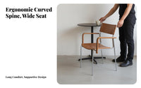 Modernist Inspired curved Frame Side Chair Wabi-Sabi Aesthetic Fabric Side Chair Minimalist Design Seating Furniture distinctive-look for Cafe Owners, Interior Designers, Homeowners, Dining Room, Restaurant, Kitchen, Reception Area