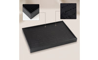Velvet Jewelry Display Tray Rectangular Band Tray with Slots Soft Cushion Lightweight for Vanity