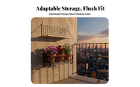 No-Drill Installation Wire Grid Wall Rack Easy to Install Plant Holder Strong Load-Bearing Hanging Shelf Sturdy Construction for Renters, Homeowners, Students, Balcony, Living Room, Bedroom, Bathroom
