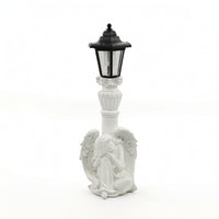 Garden Statue with Solar Lantern Weather-Resistant Angel Figurine with Lantern Solar Garden Figure with Light Outdoor