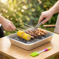 Disposable Smokeless Charcoal Grill for Home, Camping, Outdoor BBQ, Portable Indoor Grilling