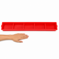 60cm Chicken Feeder Trough, Reinforced Poultry Feeder for Laying Hens, Easy Clean Outdoor Chicken Feeders and Drinkers