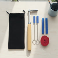 Piano Tuning Tool Kit with Storage Pouch Professional Piano Tuning Kit Portable for Music Studio