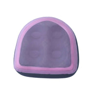 Inflatable Bathtub Cushion Tufted Bath Cushion with Suction Cups Inflatable Bath Pillow Padded Non-Slip for Adults