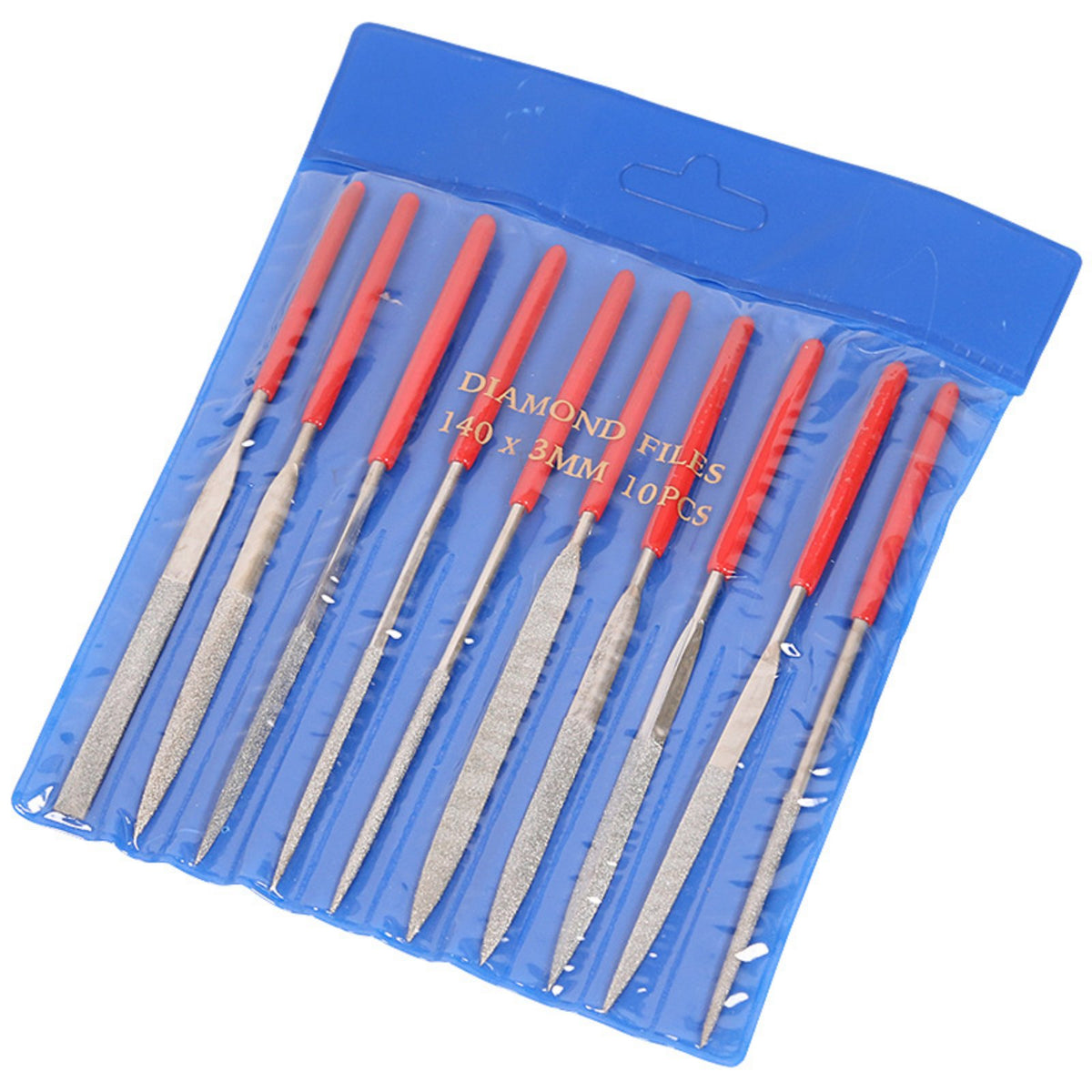 10 Pieces Multi-Functional Guitar Fret Polishing Files Includes Storage Pouch Guitar Nut File Set Comfortable Grip for Workshop, Home Studio