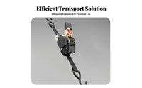 Self-Retracting Cargo Strap Push-Button Tightening Self Retracting Cargo Strap Secure Locking Mechanism Automatic Ratchet Tie down for Moving, Trailer