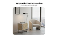 Modernist Design Bedside Vanity Table mid-centuryera Modern design Nightstand Integrated Mirror Bedroom Furniture Minimalist Aesthetic for Homeowners, Adults, Guest Room, Apartment