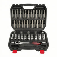 Chrome Vanadium Steel Strut Tool Kit Compatible Shock Absorber Socket Set Portable Strut Nut Socket Organized for DIYers, Workshop