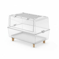 Large Space Transparent Hamster Villa Chewresistant Transparent Hamster House Spacious Interior Rodent Habitat Easy to Clean for Children, Indoor, Bedroom, Kids' Room, Home