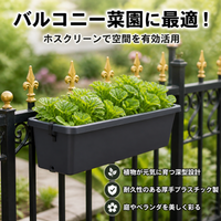 Deep Planter 55cm Rectangular 25L for Home Gardening, Flower Pots, Balcony Vegetable & Flower Cultivation