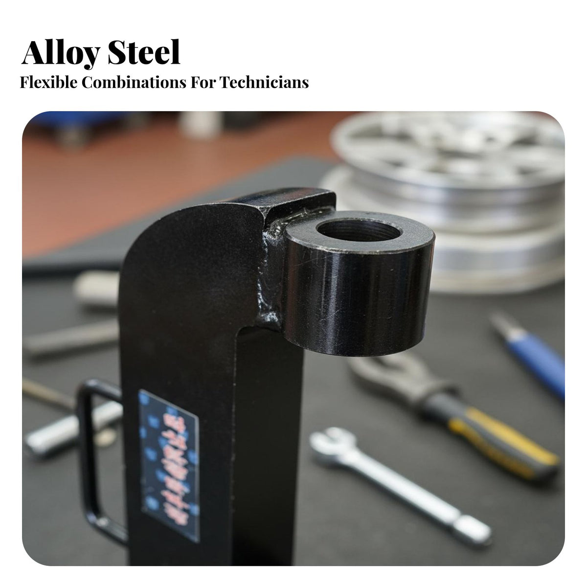 Shoe Pin Remover Wide Compatibility Truck Brake Anchor Pin Press On-Vehicle Service Pneumatic Ball Joint Puller for Mechanics, Garage
