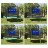 Easy Installation Basketball Target Panel with Hoops Sturdy Trampoline Basketball Hoop Waterproof Sports Gear Reliable for Children