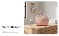 Small Diaper Bag Multi-Compartment Small Mommy Bag Detachable Strap for Travel