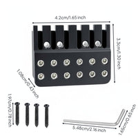 Six-String Bridge-End Guitar String Lock Double Row Locking Nut for Guitarists, Luthiers